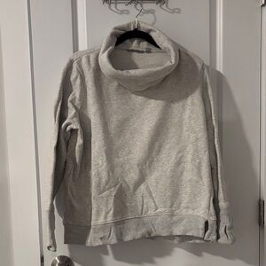 Athleta Light Gray Cowl Neck Sweater